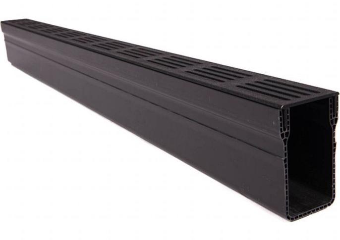 Gardendrain Premium Black Grating - ALU 1000x65x100 mm
