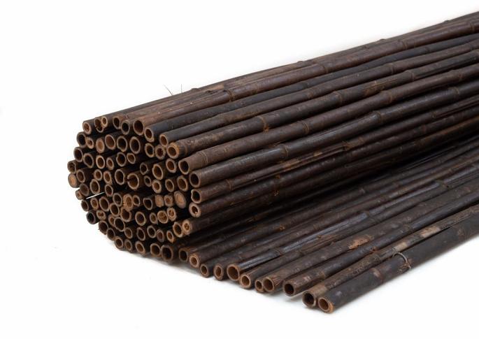 Bamboe rols. zwart 100-180 cm