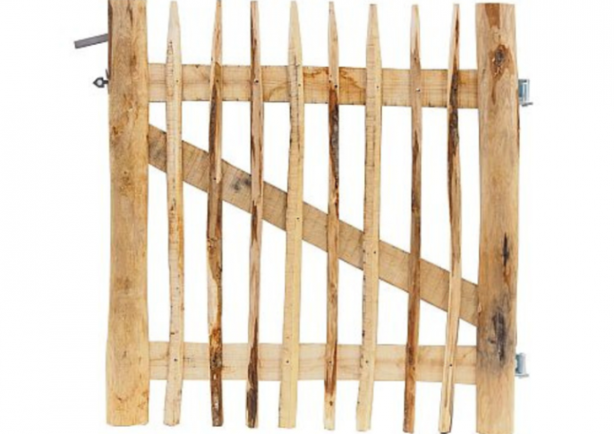 Kastanje poort Rustiek 120-120cm