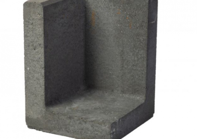L Hoekelement 30x30x40 zwart
