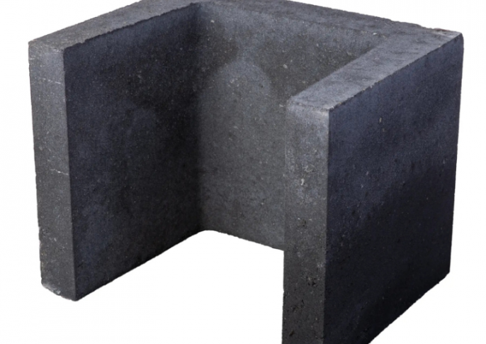 U-element 40x40x50 zwart