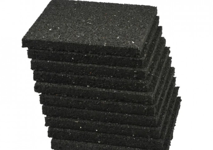 Rubberen tegeldragers100x100x20 80st
