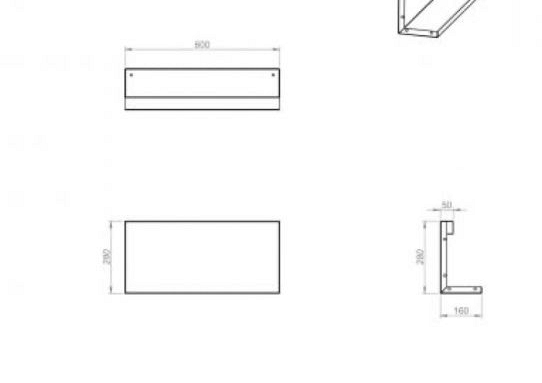 Plantenbak Module+ Recht Paneel (A) 60x28