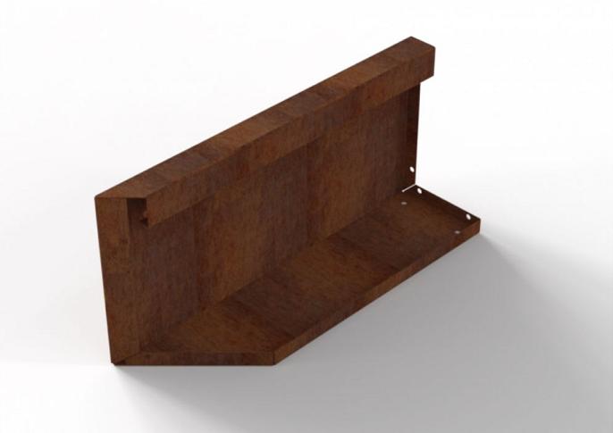 Plantenbak Module+ Uitwendig hoekpaneel (B) 60x28 R