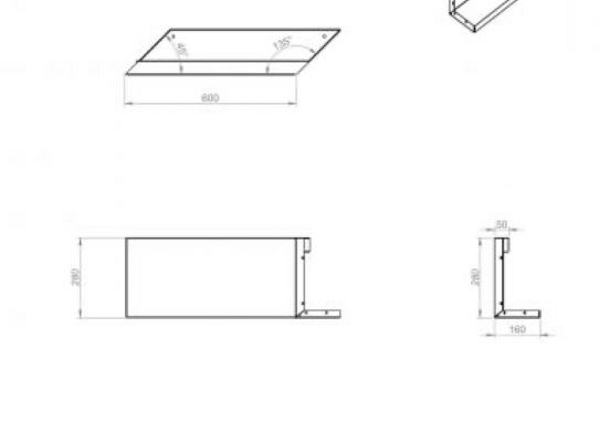 Plantenbak Module+ Parallel paneel (E) 60x28 R