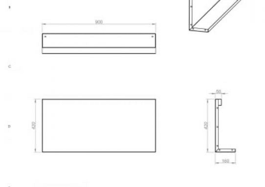 Plantenbak Module+ Recht Paneel (A) 90x42