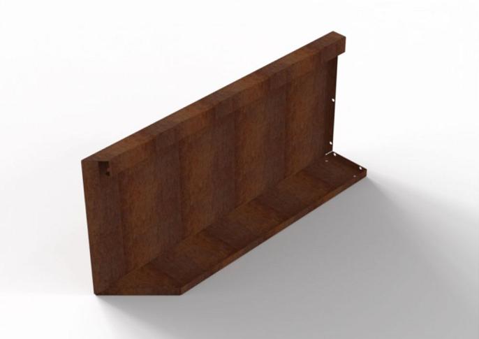 Plantenbak Module+ Uitwendig hoekpaneel (B) 90x42 R
