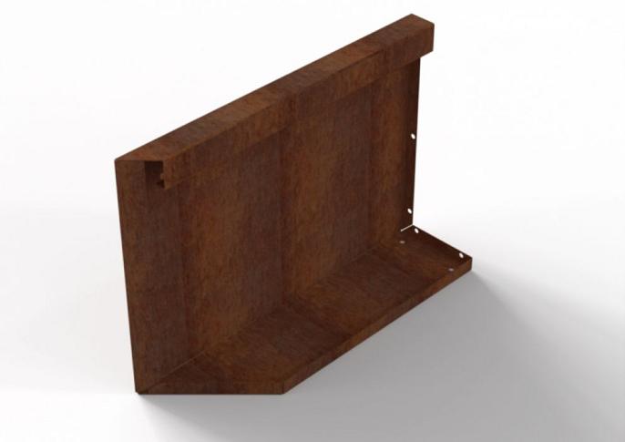 Plantenbak Module+ Uitwendig hoekpaneel (B) 60x42 R