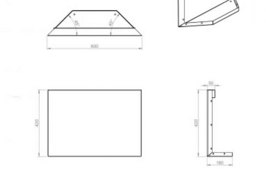 Plantenbak Module+ Kopschot paneel (D) 60x42