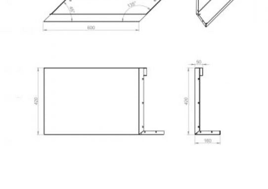 Plantenbak Module+ Parallel paneel (E) 60x42 R