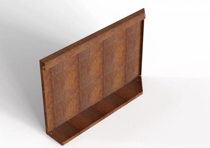 Plantenbak Module+ Uitwendig hoekpaneel (B) 90x56 L