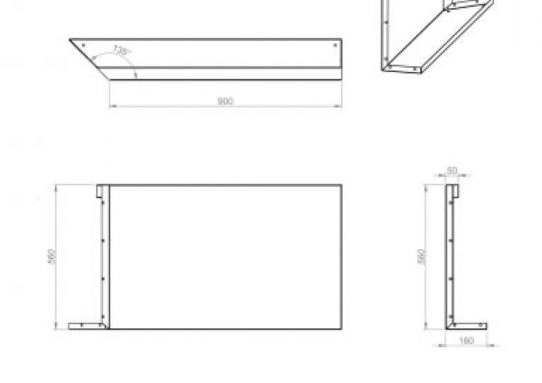 Plantenbak Module+ Inwendig hoekpaneel (C) 90x56 L