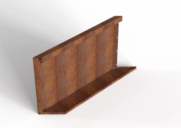 Plantenbak Module+ Parallel paneel  (E) 90x56 L