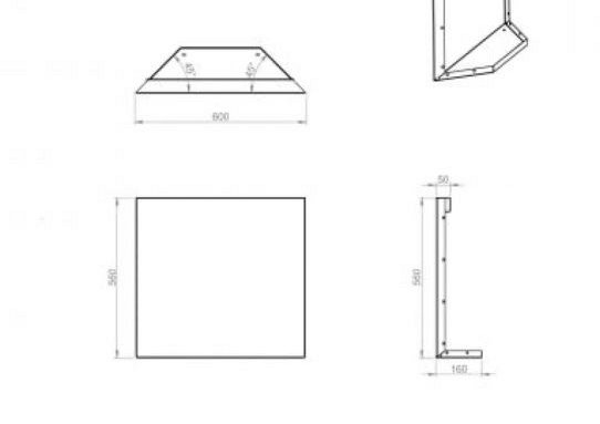Plantenbak Module+ Kopschot paneel (D) 60x56