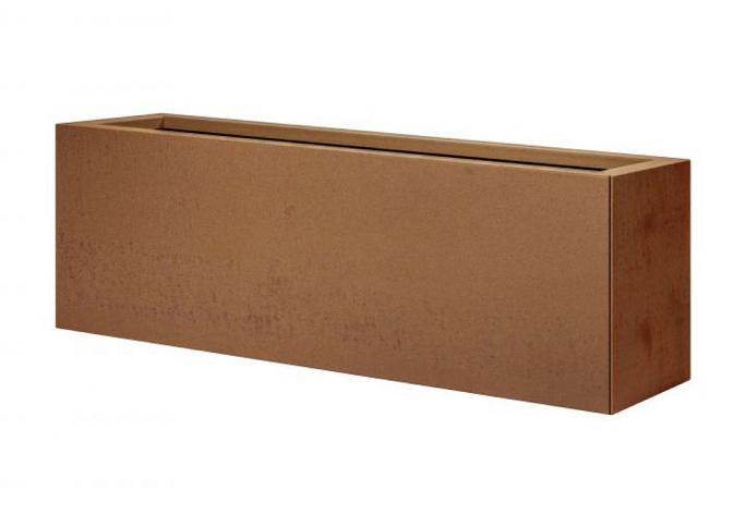 Plantenbak Vlak Corten 120x30x40 cm