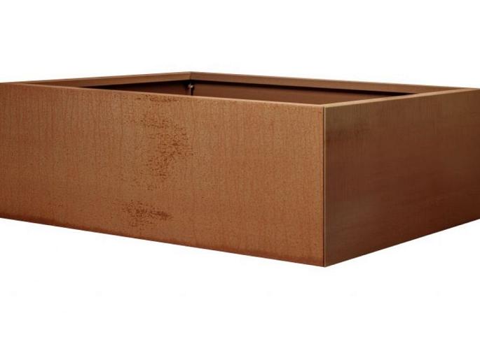 Plantenbak Vlak Corten 180x150x40 cm
