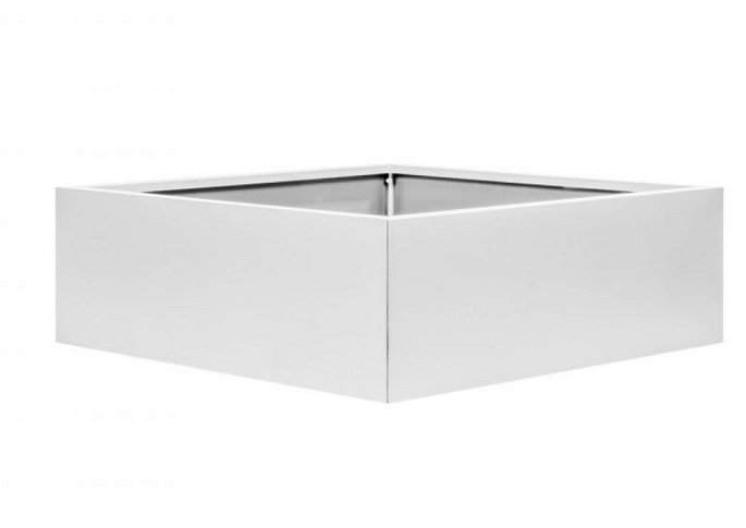 Plantenbak Vlak Wit 120x120x40 cm