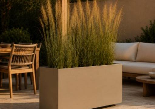 Plantenbak Vlak Supra Bruin 90x60x40 cm
