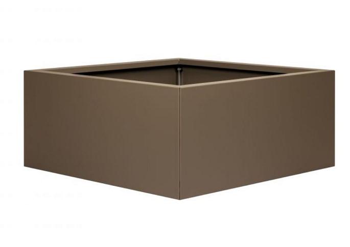 Plantenbak Vlak Supra Bruin 90x90x40 cm