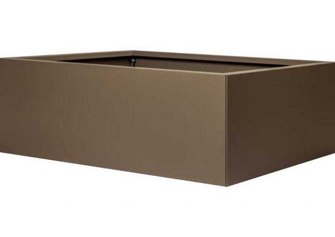 Plantenbak Vlak Supra Bruin 120x90x40 cm