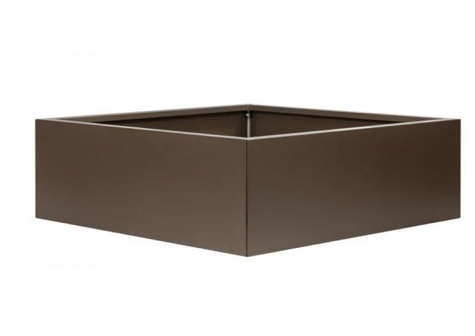 Plantenbak Vlak Supra Bruin 120x120x40 cm