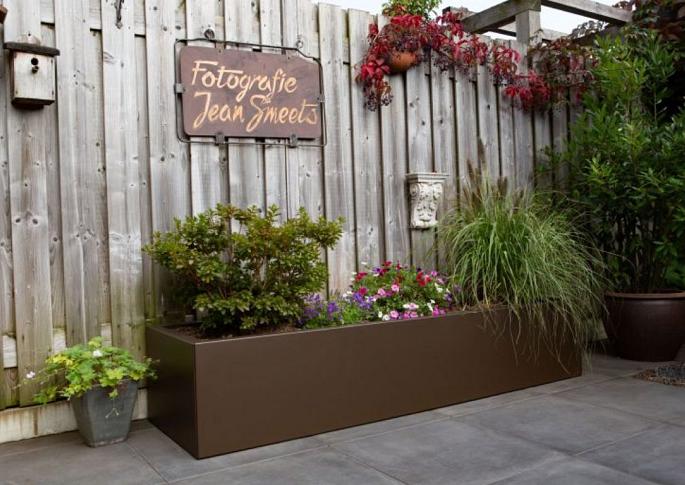 Plantenbak Vlak Supra Bruin 180x150x40 cm