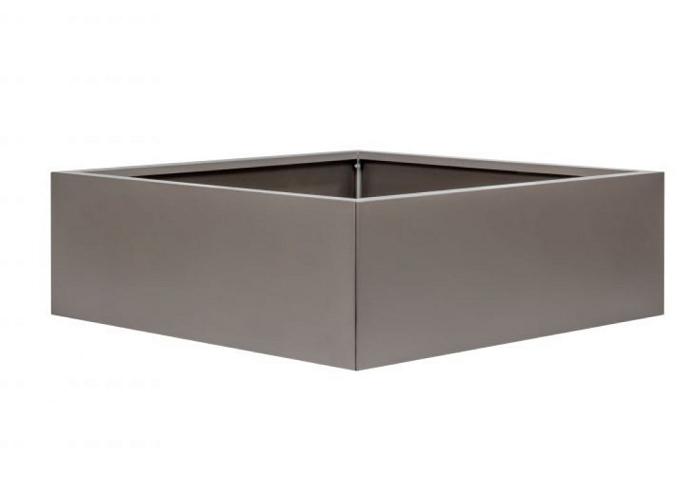 Plantenbak Vlak Taupe 120x120x60 cm
