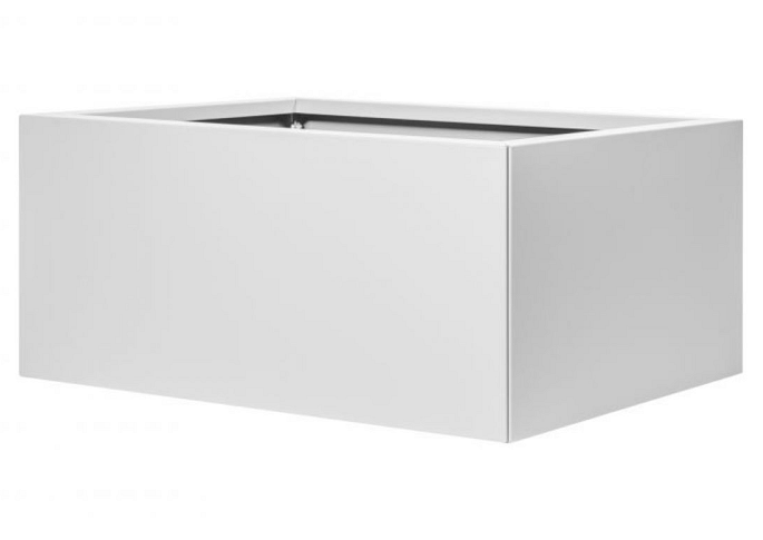 Plantenbak Vlak Wit 90x60x60 cm