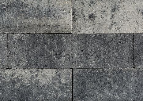 Linea 12,5x12,5x45 cm grijs/zwart