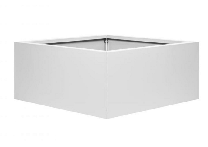 Plantenbak Vlak Wit 90x90x60 cm