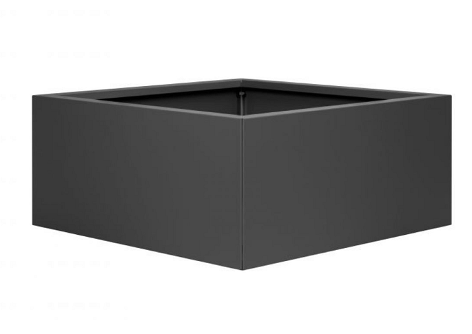 Plantenbak Vlak Antraciet 90x90x60 cm