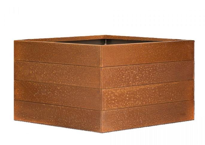 Plantenbak Modulair Corten 120x120x70 cm