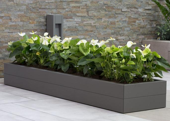 Plantenbak Modulair Taupe 60x60x28 cm