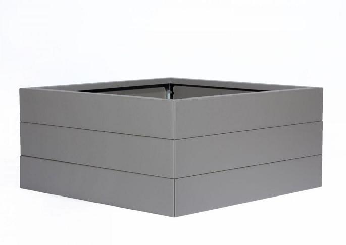 Plantenbak Modulair Taupe 120x120x42 cm