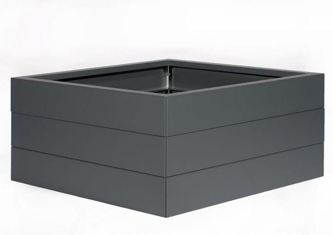 Plantenbak Modulair Antraciet 120x120x42 cm