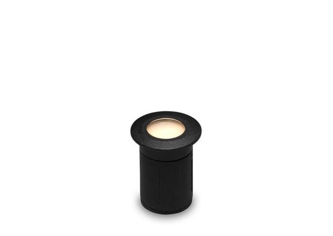 Nodar - ring zwart grondspot | warmwit | 0,2 watt | OutdoorPro+ | 12 volt