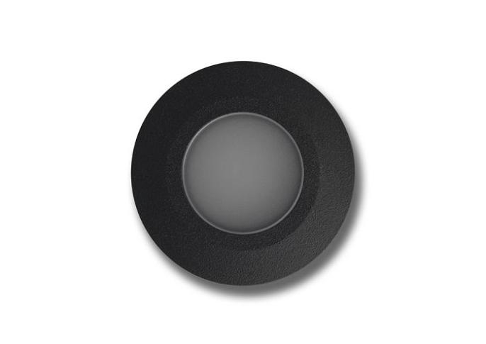 Nodar - ring zwart grondspot | warmwit | 0,2 watt | OutdoorPro+ | 12 volt