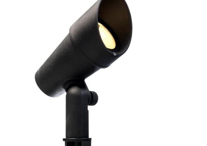 Campo - anti-verblindingskap zwart prikspot | warmwit | 6 watt | dimbaar | OutdoorPro+ | 12 volt