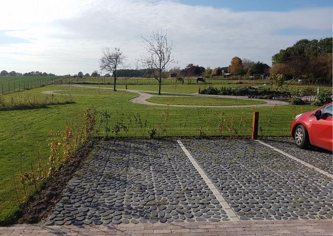 Keigrassteen 45x45x10 cm antraciet