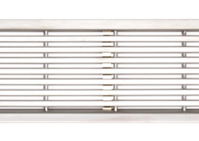 Langstaafrooster RVS 100cm