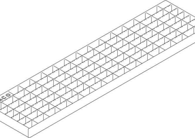 Maasrooster Verz.st. 30/10, L=1000mm