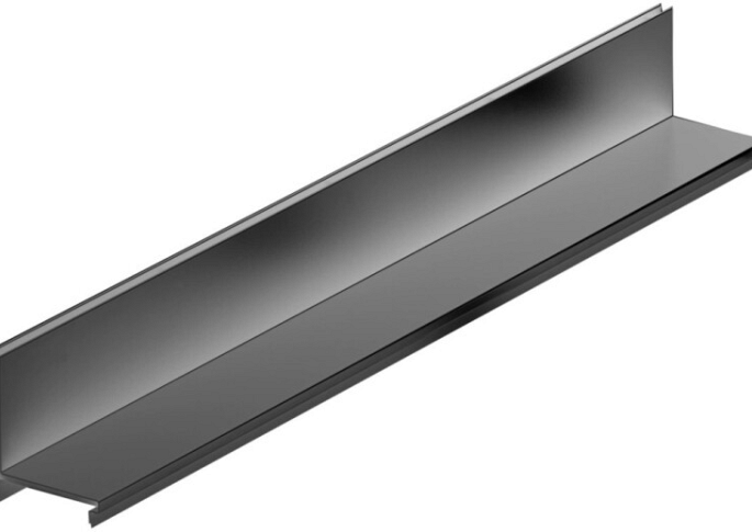 Slotline opzetelement verz.staal 100cm