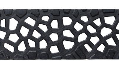 Voronoï rooster gietijzer, 500mm