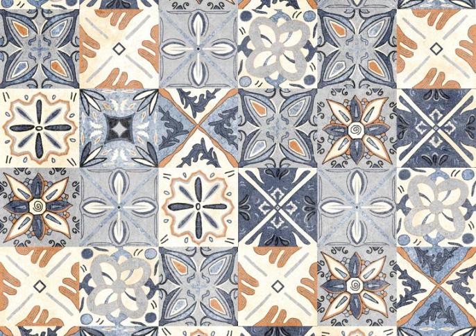 GeoCeramica®60x60x4 DueDecora Multicolor
