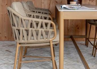 Biarritz high dining stoel incl. 2 kussens