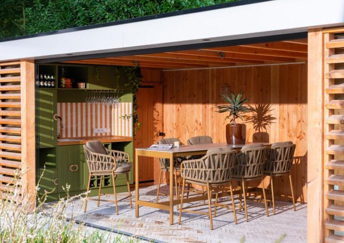 Biarritz high dining stoel incl. 2 kussens