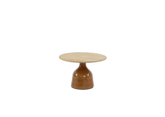 June hoogglans keramiek onderstel caramel voor salontafel 60 cm Ø (H 40)