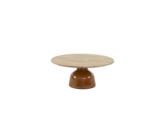 June rond salontafelblad teak, 80 cm Ø