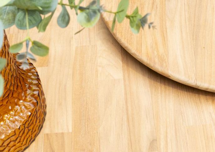 June rond salontafelblad teak, 60 cm Ø
