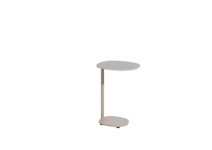 Sofie bijzettafel latte met keramisch tafelblad 35 x 30 cm (H 50)